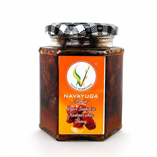Dates Soaked in kashmir white honey